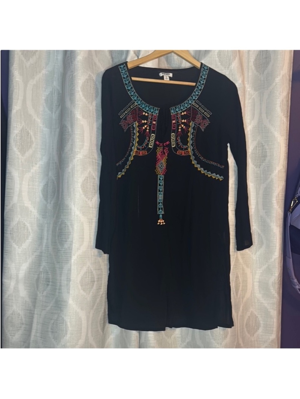 Old Navy Knee Length Dress Black Size M